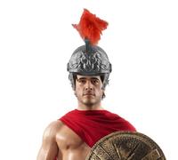 Générique Roman Helmets - Armet Retro With Mobile Visor | Medieval Knight Retro Gold Roman Greek Costume Accessory