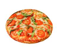 Générique Round Pizza Cushion, 3D Simulation Pillow, 40 cm, Funny Food Decoration, Comfortable Accessory, Creative Gift, Soft Pillows, Unusual Decorative Object