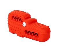 Générique Rubber Alligator Dog Toy, Cute Squeaky Toy for Dogs, Puppy Playing Tool for Aggressive Chewers, Interactive Pet Training Device for Fetch &, 6.3 x 2.36 x 2.76 inches