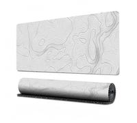 Générique Rubber Keyboard Mouse Pad with Extended Topographic Contour for Computer - 3mm Non-Slip Base (D, 800 x 300 x 3mm)