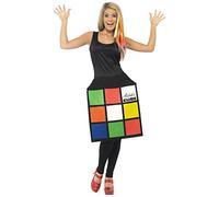 Medium Ladies Rubik's Cube 3d Costume - costume dress rubiks cube 80s fancy ladies 3d womens smiffys 1980s