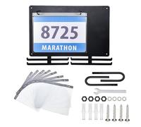 Générique Running Bib Display Rack Wall Mount with Slate | Wall Mounted Race Number Holder | For Indoor Use In The Bedroom, Home Or Apartment