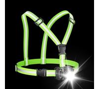 Générique Running Lights Rechargeable LED Chest Lamp 1000LM | 90 Degree Adjustable Light For Night Running Safety Hiking Cycling Walking Bike Camping Jacket