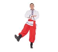 Generique - Russian Dancer Men's Costume for Carnival Red/White - M/L