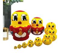 Générique Russian Nesting Dolls | Hand Painted Wooden Model - Wooden Russian Nesting Dolls - for Fireplace Decoration, Display Stand, Bedroom, Children's Room, Party Table, Centerpiece