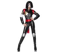 Generique - Samurai Women's Deluxe Ninja Warrior Costume Black-Red L