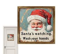 Générique Santa Claus Wall Art | Wood Print Art Decor | Slogan Printed Framed Table Wall Decor