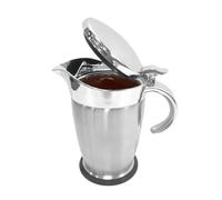 Générique Sauce Dispenser, Insulated Syrup Jar, 75 cl, Sauce Container with Drip Spout Wide Mouth with Lid | For Family Meetings, Banquets, Buffets, Kitchens, Restaurants