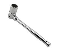 Générique Scaffold Ratchet, Heavy Duty Spanner, 10.24 x 0.98 x 0.98 Inches Adjustable Ratcheting Wrench, Ergonomic Handle Tool for Vehicle Drive, Ironworker Construction Maintenance Attachment