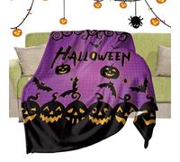 Générique Scary Blanket | Flannel Blanket Soft Plush Cozy Blanket for Dorm, Armchair, Sofa, Bed, Living Room, Bedroom, Reading Sessions, Parties, Cinema, Camping