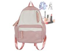 Générique School Backpack, Backpack for Teenagers - Lightweight Student for School, Hiking and Business Travel, Pink, Se référer au descriptif, Refer to description