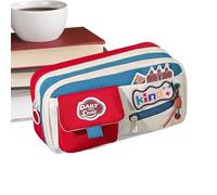 Générique School Pencil Case - Retro Aesthetic Pencil Case Zip Large Capacity for College Classroom Travel Makeup Supplies - for Drawing, Colour, Blue Lake, Se référer au descriptif, Refer to