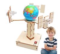 Générique Science Kit | Wooden Satellite Model Set | STEM Construction Toys for | Scientific Experiments and Fun Learning in Physics and Invention
