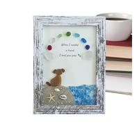 Générique Sea Glass Wall Artwork | Memorial Photo Frame for Missing Animals - Artistic Wall Decoration - Party Gift Idea for Meeting Friendly
