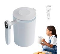 Générique Self Stirring Coffee Cup | 40cl Automatic Magnetic Latte Mixer | Automatic Mixing Cup With LCD Temperature Display,for Beverages