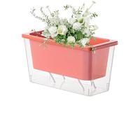 Générique Self-Watering Plant Pots Indoor Self Watering | Vegetable Balcony | Rectangular Gardening Grow Box for Window Sill