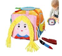 Générique Sensory Busy Box - Fine Motor Development | 6 Basic Skills Learning Box | for Development Education Game Boys Girls Garden Daycare