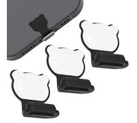 Générique Set of 3 USB C Dust Plugs, Silicone Charging Port Covers for Type C Devices, Protective Dirt Caps and Phone Accessories for All USB C Charging Ports, Keeps Clean and Safe