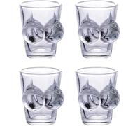 Générique Set of 4 Liqueur Glasses 55ml - Bikini, Sake Glasses, Fun Glassware for Tequila, Vodka, Shots Baijiu (Female)