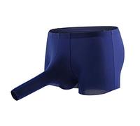 Générique Sexy Sexy Sexy U Shaped U Shaped Lingerie Set Ice Pants Trace Underpa Boxing Trunk for Men Sexy Hot Costume, Marine, XXL