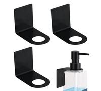 Générique Shampoo Holder - 3 Pieces No Drilling Stainless Steel - Bathroom and Shower Organizer Wall Hooks for Revitalising Bottle Soap Dispenser Marble Metal Glass Wood