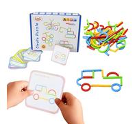 Générique Shape Puzzle | Wooden STEM Educational Toys | Learning Activities Smart Sticks - Boys Girls Home School Classroom Kindergarten Birthday Holiday