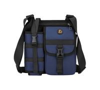 Générique Shoulder Bag - Oxford Fabric Adjustable Strap Multi-Pockets, Side Bag Shoulder Bag - Outdoor Climbing Daily Work Bike Shuttle Camping Birthday, dark blue, Se référer au descriptif
