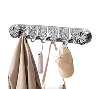 Générique Shower Hooks with Suction Cups 5 Hooks | Bathroom Towel Rail - Heavy Duty Non-Slip Towel Hooks for Wall Bedroom Apartment Places Shower Kitchen Laundry Room