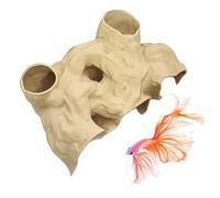 Générique Shrimp Fish Shelter - Resin Cave, Multi-specific Jar Cover, Hollow Tunnel Decoration | Terrarium Ornament for Small Cichlid Catfish Bernard Crab