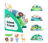 Générique Silent Activity Book | Educational Toy Travel Washable in the Washing Machine - Sensory Learning Activity Book for Home, Car, Plane Nursery, and Vacation Travel, Parent