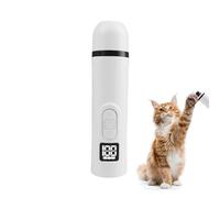 Générique Silent Dog Nail Sander | Silent Knife Claw Cutter - 2 Adjustable Speeds File Claws for Cats | for Pet Travel Care