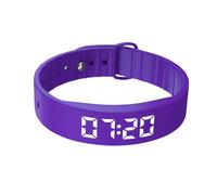 Générique Silent Vibrating Alarm Bracelet - 8 Alarms, USB Rechargeable for Heavy Sleepers, Adults | Silent Alarm Clock Bracelet for Travel, Meetings, Kitchen,