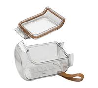 Générique Silicone Airtight Jar, Multi-function Portable Cute Bear Shape Bottle | Wide Mouth Salad Jars - For Oatmeal Yogurt Pudding Soup Storage Travel