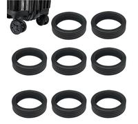 Générique Silicone Suitcase Wheel Covers - Noise Reduction Wheel Protectors with Improved Grip | Set of 8 Pieces Sizes 4-7 cm for Suitcases, Office Chairs, Studio, Eight Trumpets, Se référer au