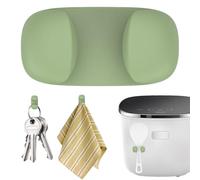 Générique Silicone Toothbrush Holder - Small Self Adhesive Wall Hooks Rice Paddle Holder | Portable Kitchen Gadget for Kitchen Rice Cooker