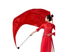 Générique Silk Dance Veils, Silk Poi Veil,Swing Balls Dance Flags | Gradient Color Belly Veil, Worship Flags for Church, Stomach, Stomach
