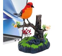 Générique Simulated Electronic Bird, Pen Organizer with Twitter - Realistic Electronic Pet Office Decoration for Bedroom, Living Room, Parties, Birthday, Christmas, Gift