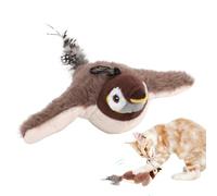 Générique Simulation Bird Toy Sparrow Toy 23 x 18 x 12 cm Flying Bird for Cats, Plush, USB Charging, Realistic Makes Playing Time Even More Fun for Your Feline Friend