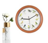 Générique Singing Bird Wall Clock, 10 Inch Animal Bird Song Retro Clock with Sound | Cuckoo Clocks for Birds, Quiet Time at Night, Arts and Crafts