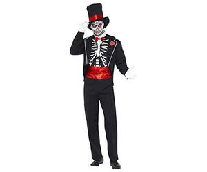 Generique - Skeleton Gentleman Halloween Costume- L