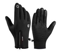 Générique Ski Gloves - Mens Winter Work Gloves Polyester | Velvet Touch Screen Full Finger Gloves for Cycling, Running, Walking, Mountaineering, Climbing, Skiing