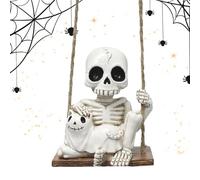 Générique Skull Decor | Halloween Tree Ornaments - Cute Ghost Dog Car Swing Pendant for Mirror Mirror Handle Garden Short Short
