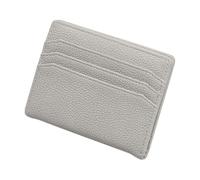 Générique Slim Wallet, Simple PU Leather Purse, 4.41 x 3.35 x 0.79 inches Convenient Portable Lightweight Fashionable Short Card Holder Money Clip for Women Everyday Use and Casual Outing, Grey, Se