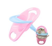 Générique Small Animal Dining Chair - Wooden Feeding Chair with Removable Tray, Mini Pet Resting Table | for Hamsters Hedgehogs Guinea Pigs, Habitat Enrichment Toy, Cute Photo Prop, Size Furniture