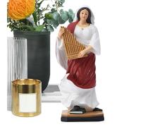 Générique Small Religious Figure, Holy Statue Figurine, Classical 3 Harp Ornaments - Classical Musicians Holding A Harp, Christmas Decoration for Home Church