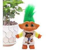 Générique Small Troll Dolls, Small Christmas Figures - Retro Fun Figures for Shelf, Desktop Decorative Ornament for Living Room and Bedroom during the Holidays
