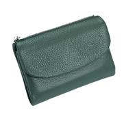 Générique Small Wallet Women - Leather Card Holder for Women with Zipper Pockets | Slim Portable Card Holder Gift for Sister Friend Family Wife Girlfriend Daughter Mother, Green Lake, Se référer au