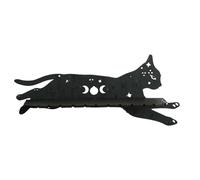 Générique Small Wooden Shelves, Rustic Black Cat Shelf, Wooden Wall Shelf, Farmhouse Decoration Shelf, Aesthetic Cat Shaped Shelf, Rock Display Shelf for Home, Shop, Restaurant