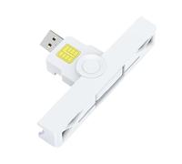 Générique Smart Card Reader - Compact Scanner, Mini Smart-Fold, Durable USB Accessory | High Speed Transmission Technology Reader For Cart Credit Card, Auburn, Se référer au descriptif, Refer to