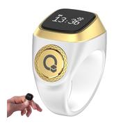 Générique Smart Ring Counter - Smart Tally Counter Ring - Counter | Fingers | Rechargeable Elegant Smart Finger Wear | Multi-Language Support, Prayer Reminder Rings to Follow L